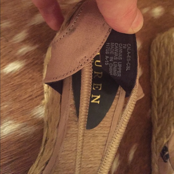 Ralph Lauren sailboat espadrilles sandals wedges - Picture 5 of 5